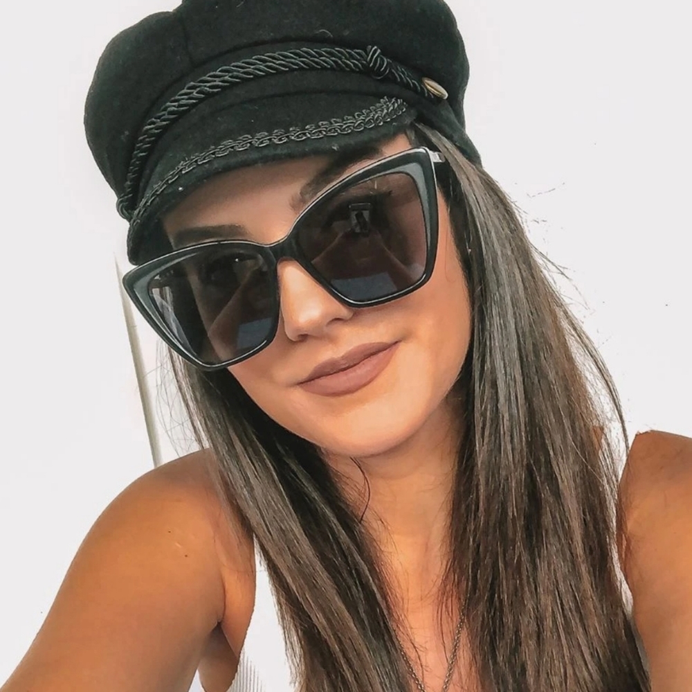 Black Dark Smoke Polarized DIFF sunglasses